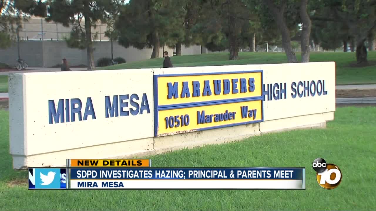 School officials talk to parents about reported hazing incident