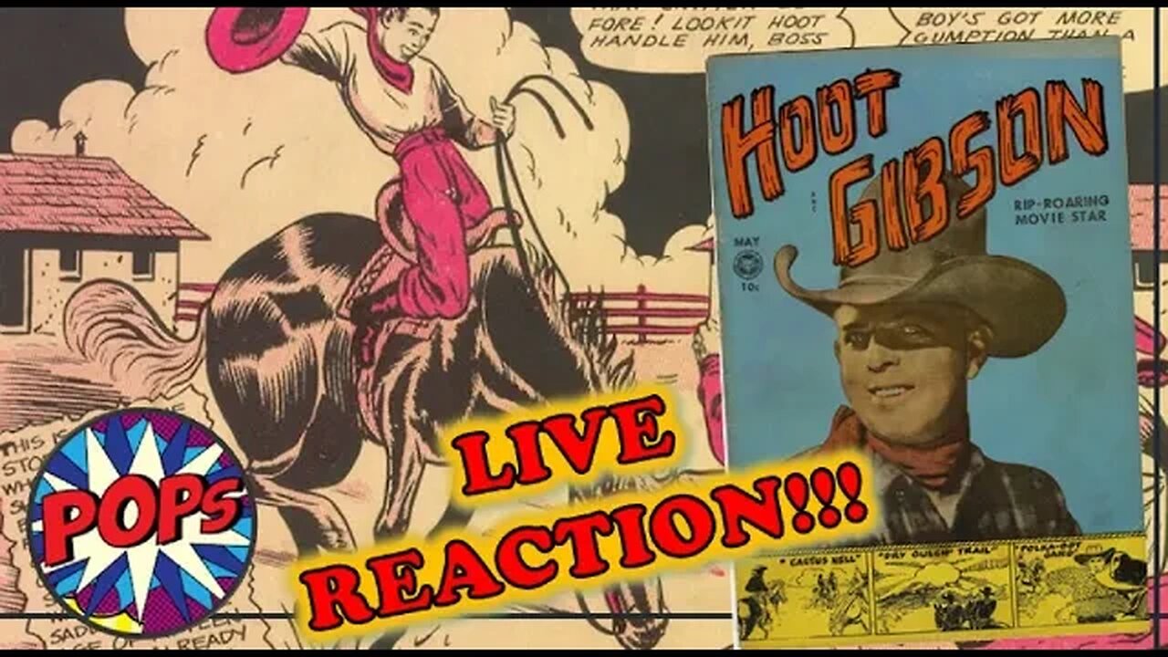 LIVE REACTION: 10c HOOT GIBSON Comic Book - 1950 Western Cowboy Comic