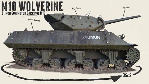 M10 Wolverine - Walkaround - Cavalry Monument Saumur.