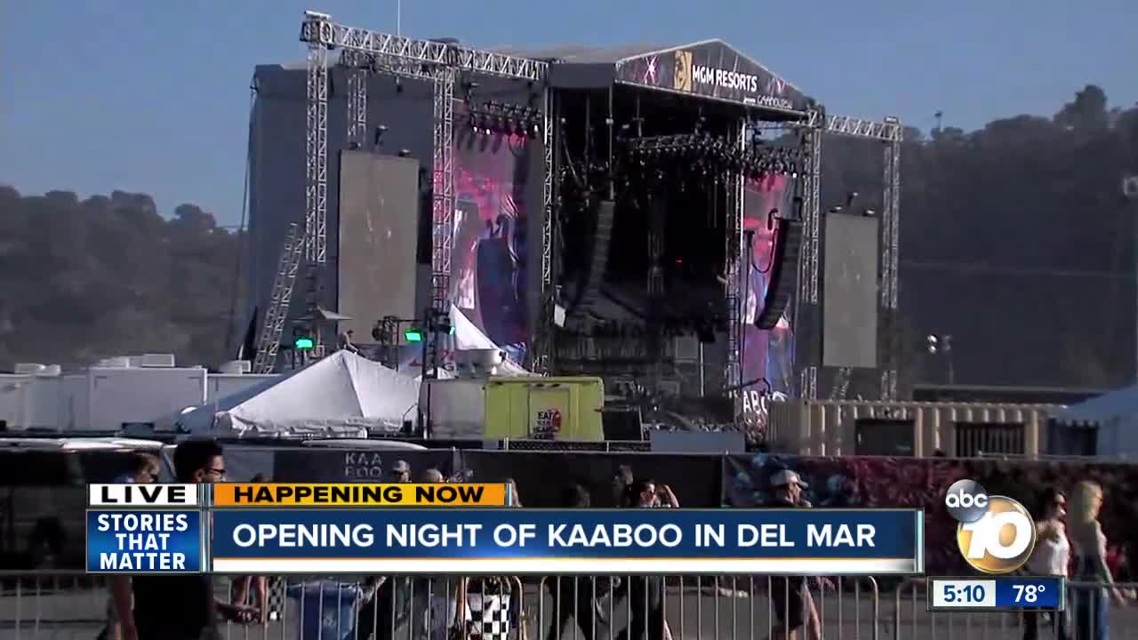 KAABOO Del Mar welcomes concerts go-ers for night one