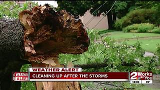 Okmulgee cleaning up debris after storms