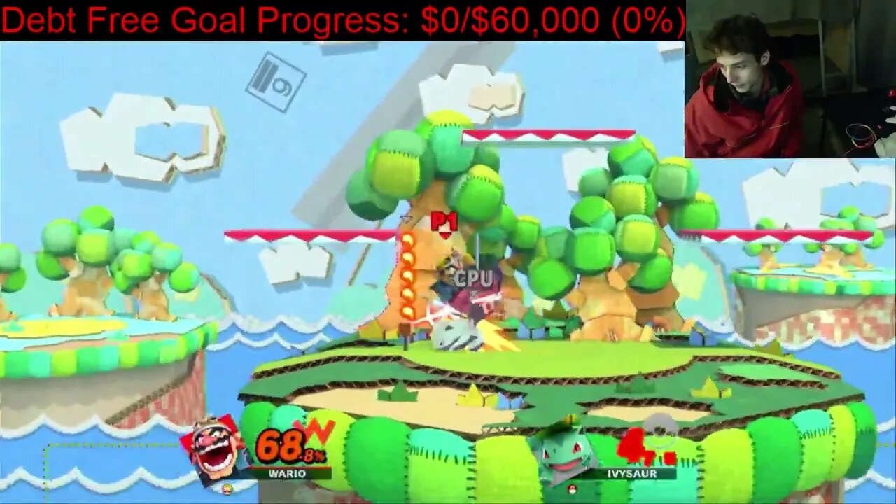 Wario VS Pokemon Trainer On Hardest Difficulty In A Super Smash Bros Ultimate Match With Commentary