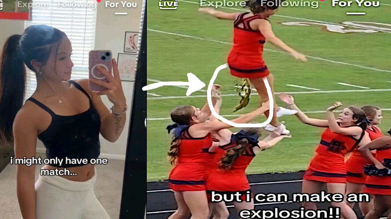 Cheerleader POOPS on TEAMMATES Then Says This...