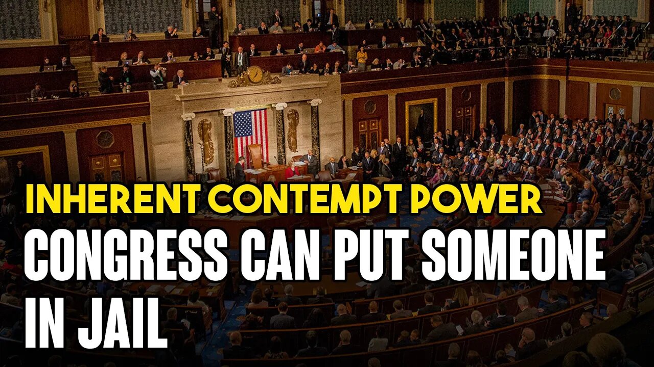 Wait, Congress can put someone in jail?! Discovering inherent contempt power