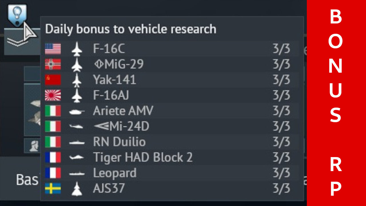 Got top tier? Get Research Bonuses for your other trees! ~ War Thunder Devblog