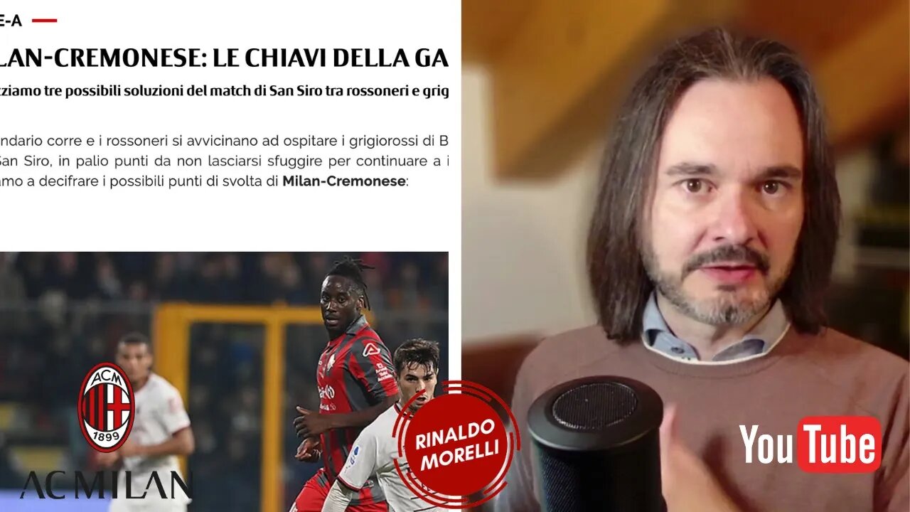 MILAN, come si batte la CREMONESE? Ce lo dice.... il sito dell'AC MILAN!