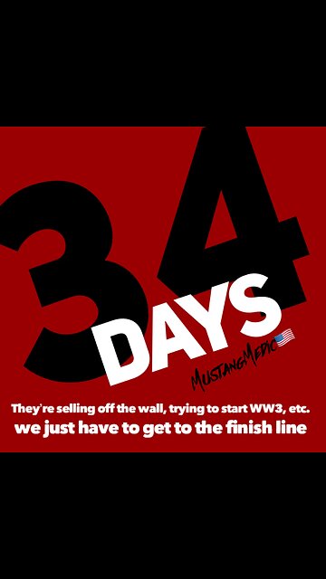 34 days left under this Administration!