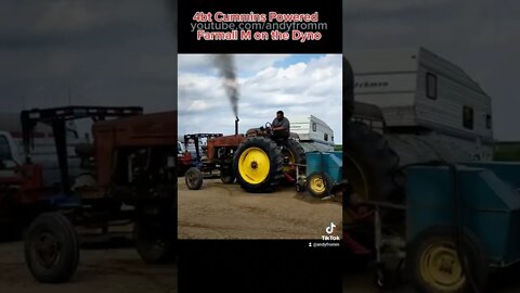 4bt Cummins Powered Farmall M on the PTO Dyno