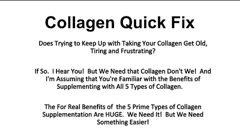 Collagen Quick Fix -Boost Collagen Fast - Look Young!