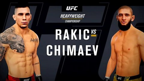 EA Sports UFC 4 Gameplay Khamzat Chimaev vs Alexsandar Rakic