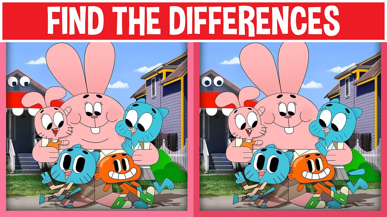 Puzzle Quiz Game | Find The Differences #4 Guess Special "THE AMAZING WORLD OF GUMBALL"