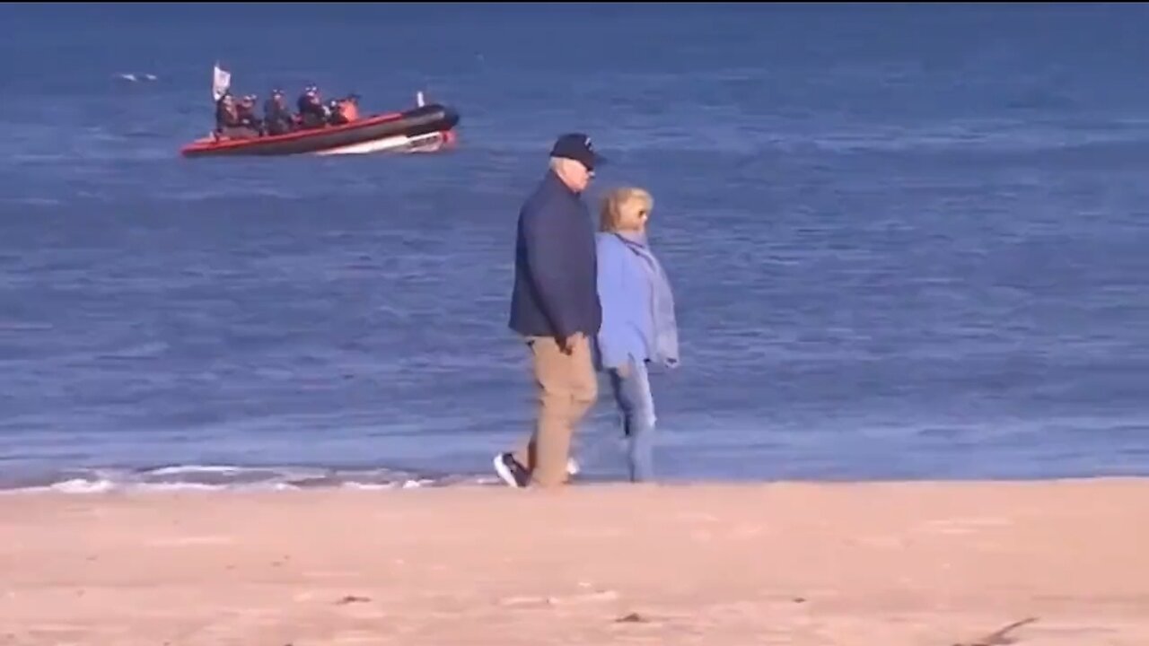 Biden Takes A Stroll on The Beach As Americans Are Still Being Held Hostage by Hamas