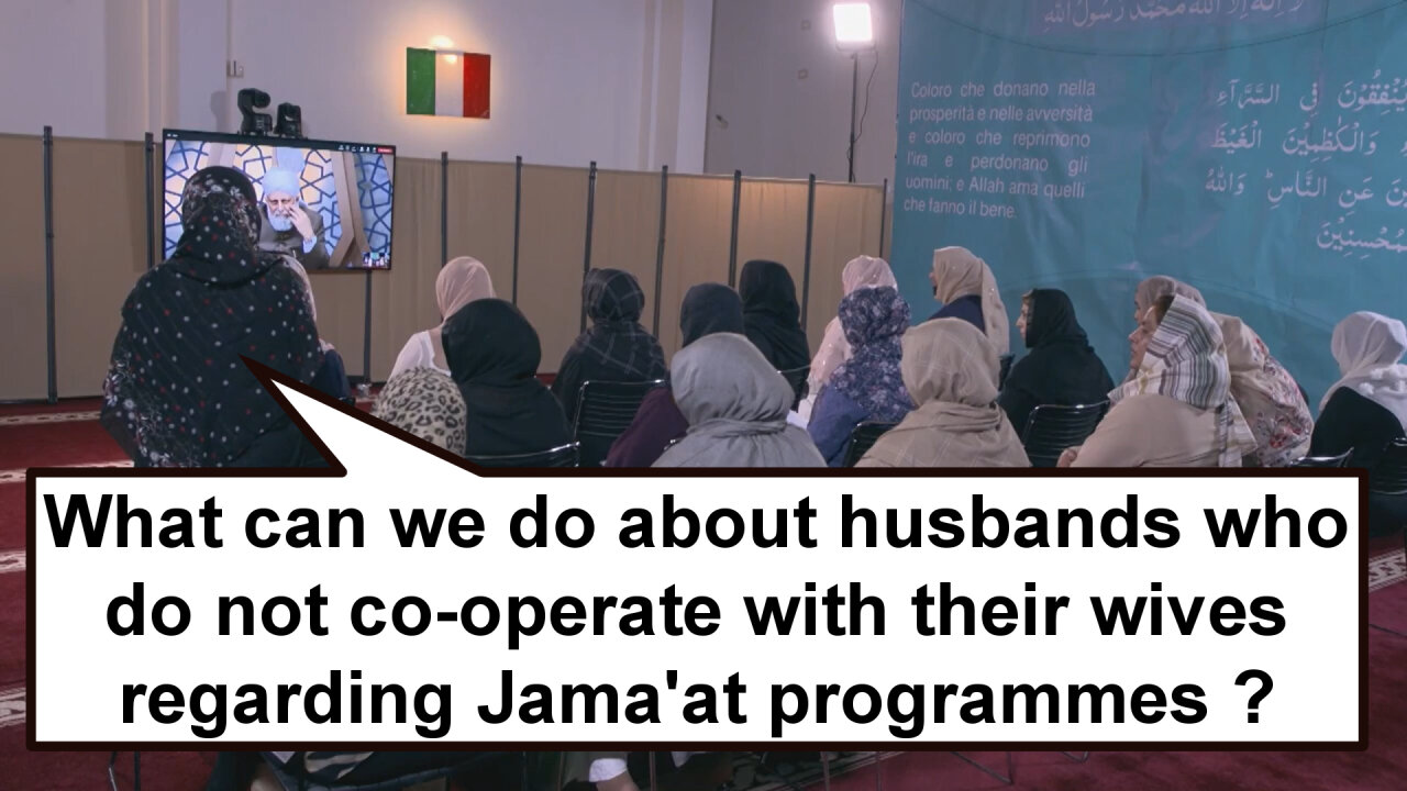 What can we do about husbands who do not co-operate with their wives regarding Jama'at programmes?