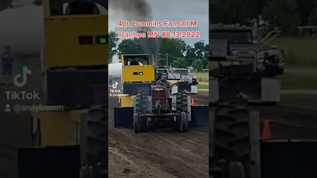 4bt Cummins Farmall M SledPulling at Ivanhoe MN