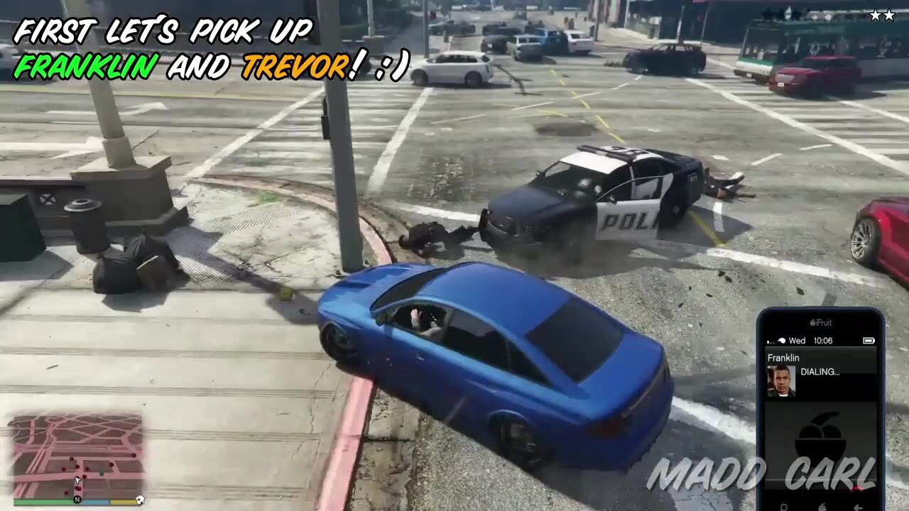 What Happens If You Get 10 Stars in GTA 5? (Epic Cop Battle)