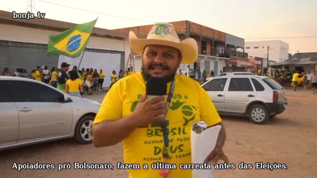 Em Bom Jesus Última Carreata Pró Bolsonaro Antes do Segundo Turno | bonja tv