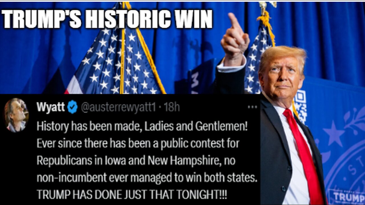 1/24/2024 - Trump Historical Win! Nikki delusional! Kayleigh a RINO? Power of your Faith!