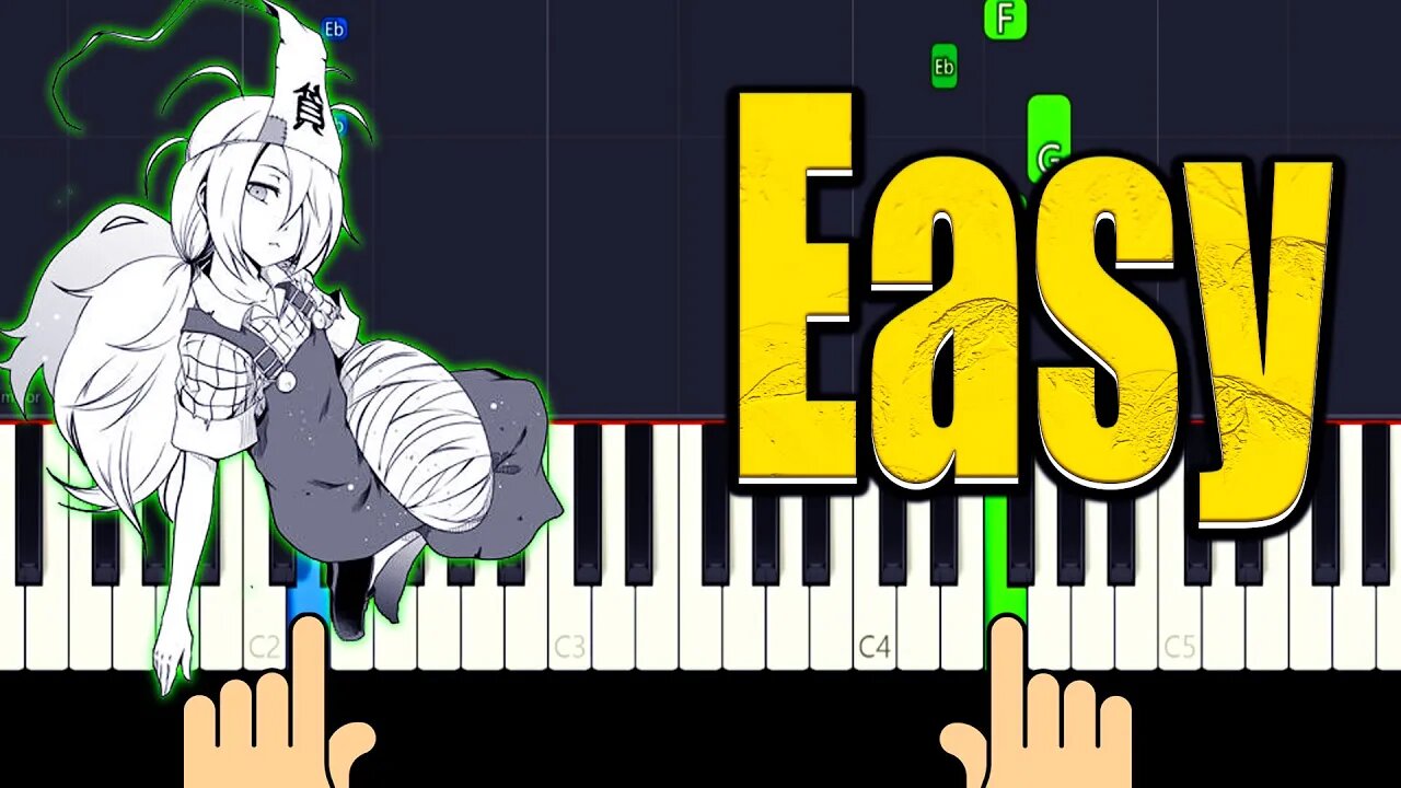 Love Riot (Koi Boudou) Binbougami ga! ED - Easy Synthesia Piano Tutorial + Music Sheets