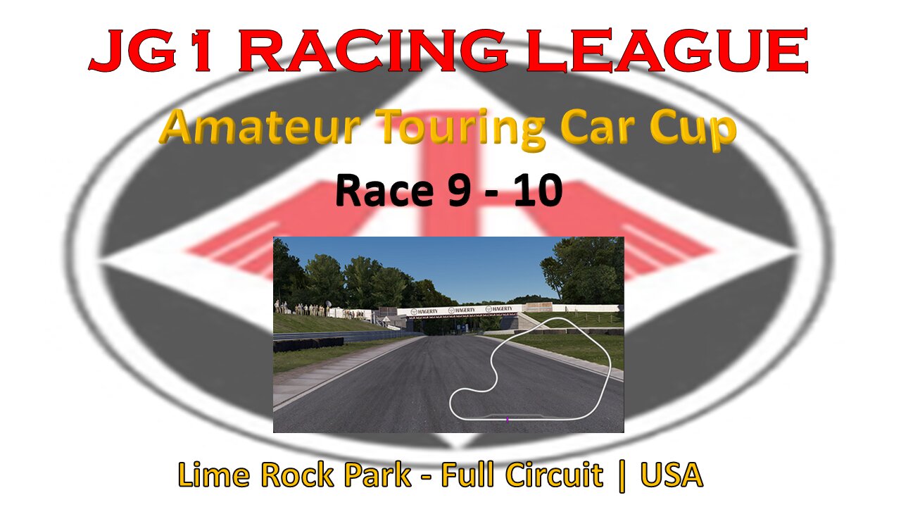 Race 9 - 10 | JG1 Racing League | Amateur Touring Car Cup | Lime Rock Park - Full Circuit | USA