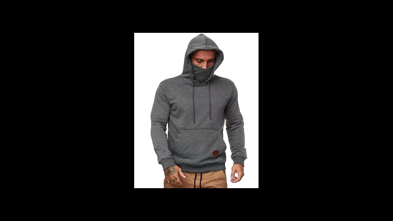 Premium Men’s Hoodie with Built-In Mask – Stylish, Comfortable, and Versatile for Everyday Wear