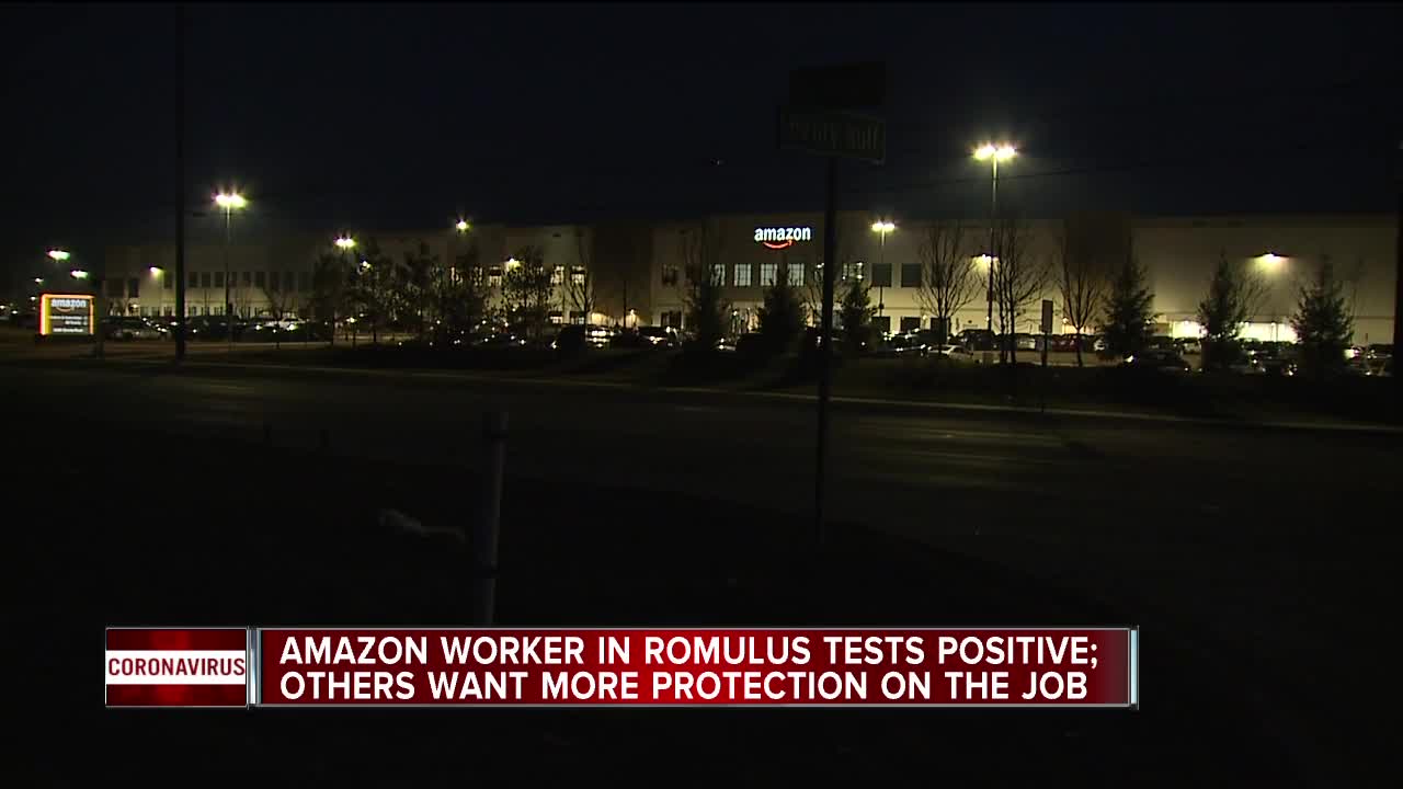 Amazon worker in Romulus tests positive for COVID-19; Other workers want more protection on the job