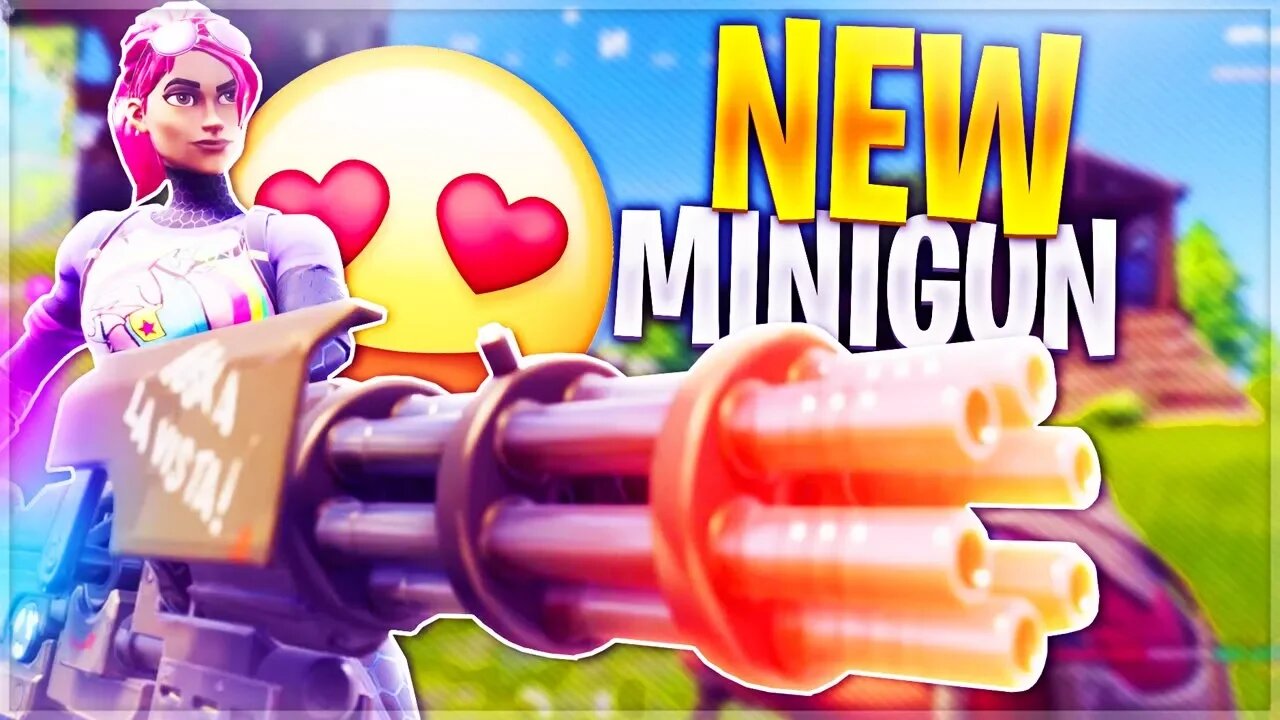 🔴LIVE *NEW* "MINIGUN" in Fortnite Battle Royale!