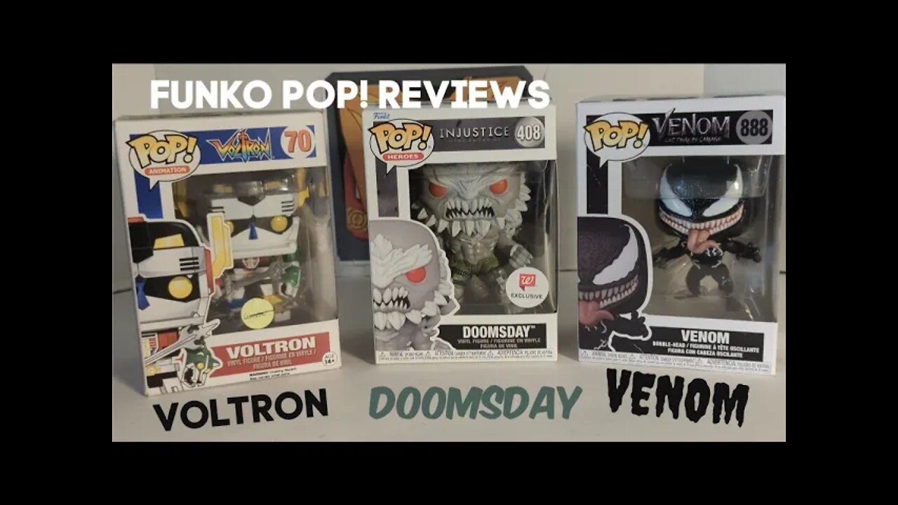 Funko Pops - VOLTRON(#70), Injustice DOOMSDAY(#408), Let There Be Carnage VENOM(888) By Rodimusbill