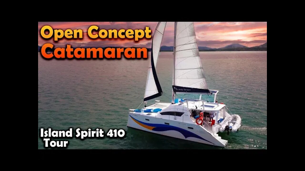 Open Concept Catamaran - Island Spirit 410 Tour