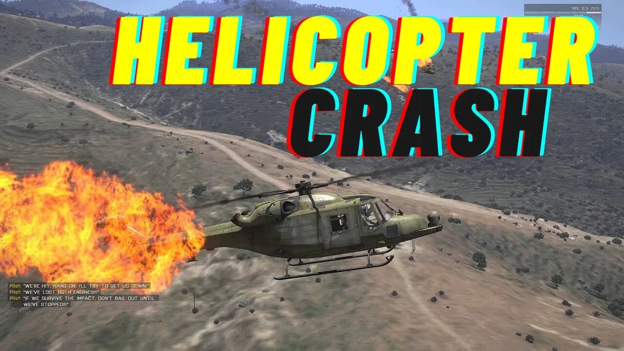 Helicopter crash || Arma 3 gameplay