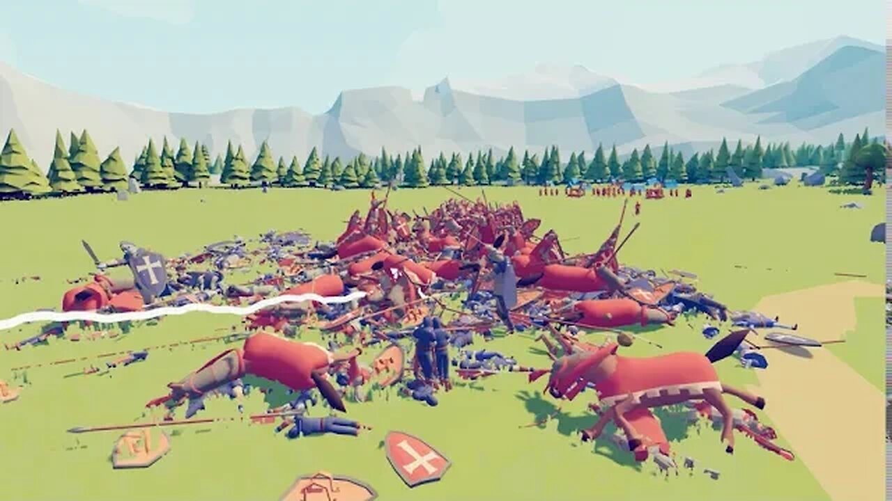 Playing with Knightly Units - Battle Formations - Totally Accurate Battle Simulator TABS