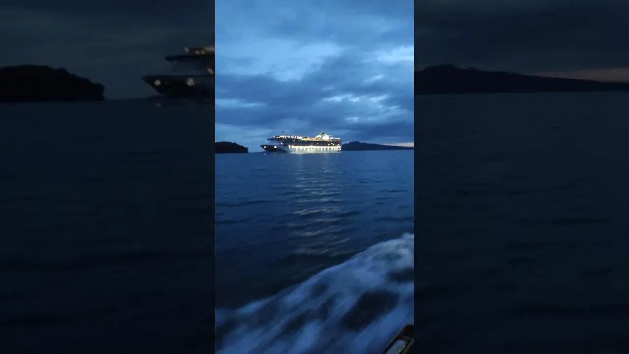 Cruise ship Pacific Explorer coming into Auckland at dawn.(3)