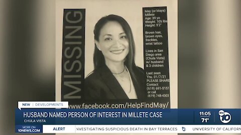 Chula Vista Police: Larry Millete a 'person of interest' in wife's disappearance