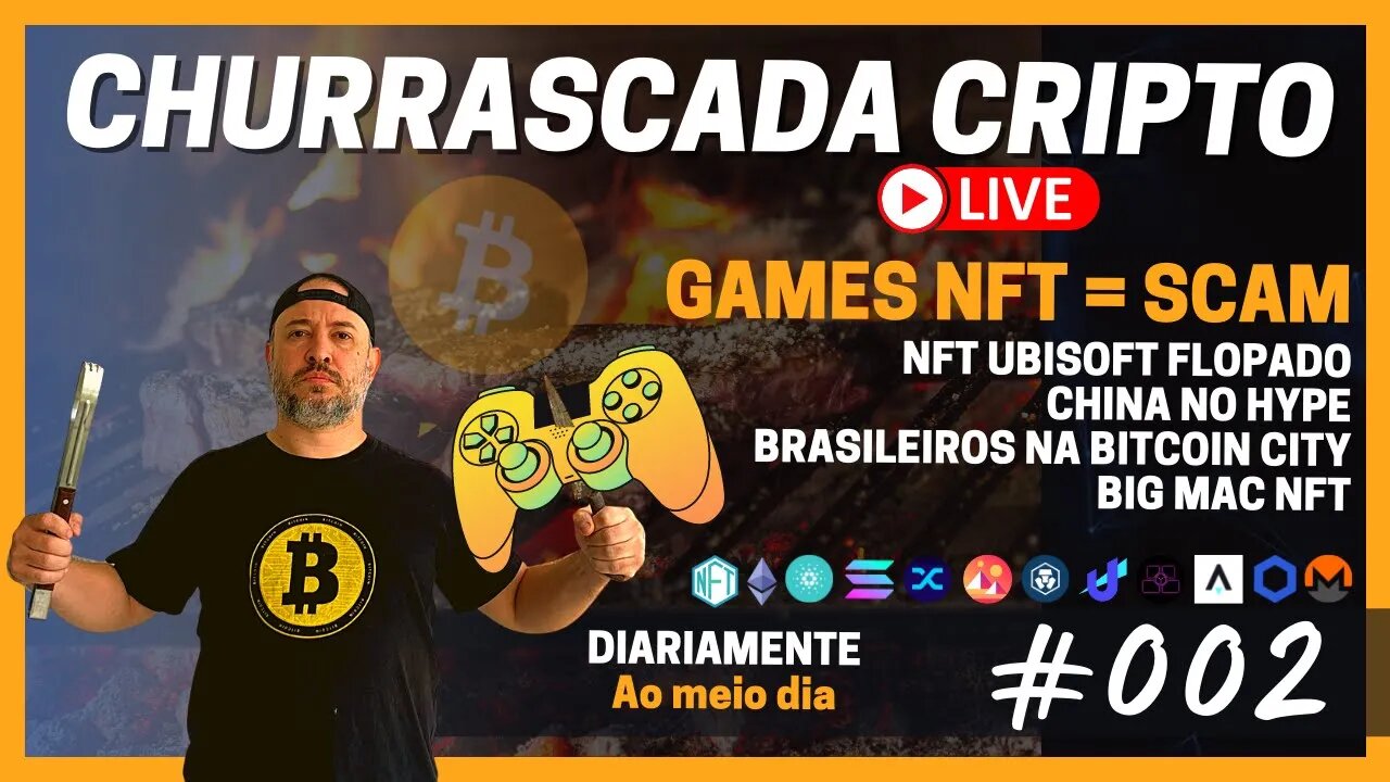 [🐴CHURRASCADA CRIPTO] Games NFT = SCAM / NFT Ubisoft Flopado / Big Mac Cripto / Bitcoin City BR