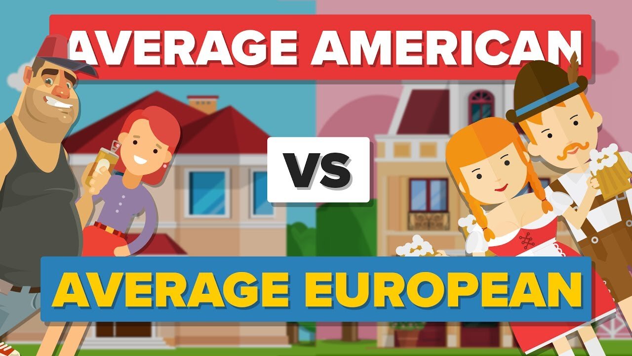 Average American vs Average European - How Do They Compare - People Comparison