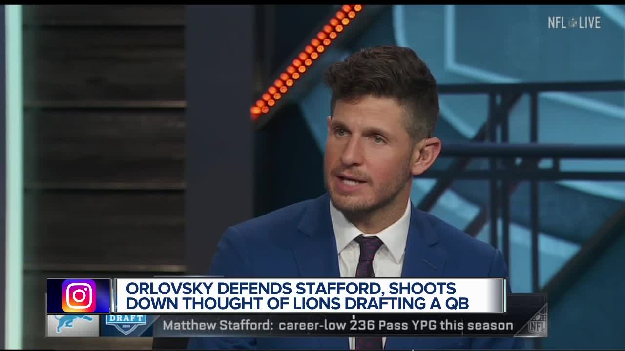 Dan Orlovsky defends Matthew Stafford amid talk of Lions taking QB at No. 8 overall