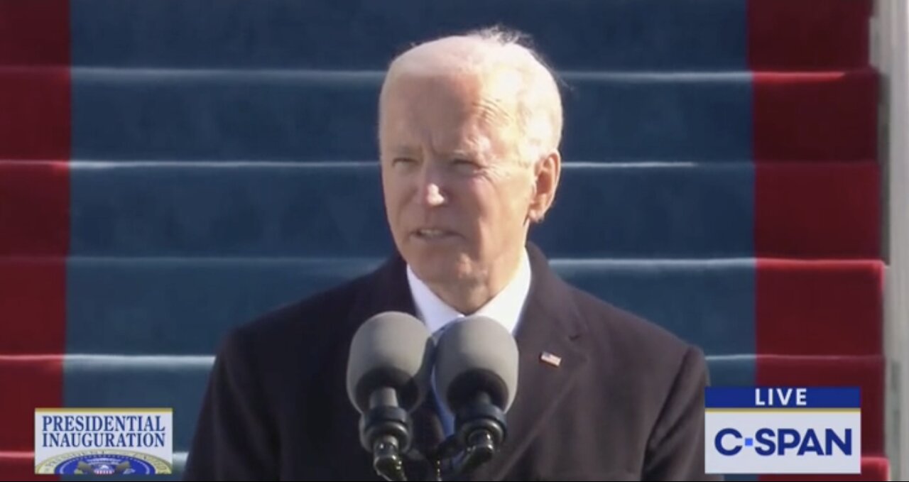 Joe Biden Gives Inauguration Speech, Listen Closely to What He Says