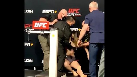 Julija Stoliarenko collapses twice during weigh in for UFC Vegas 22