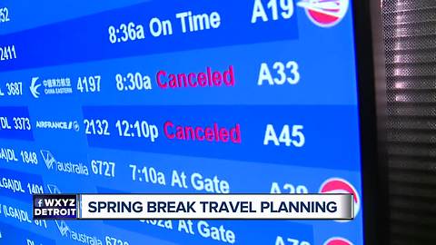 Planning for spring break travel