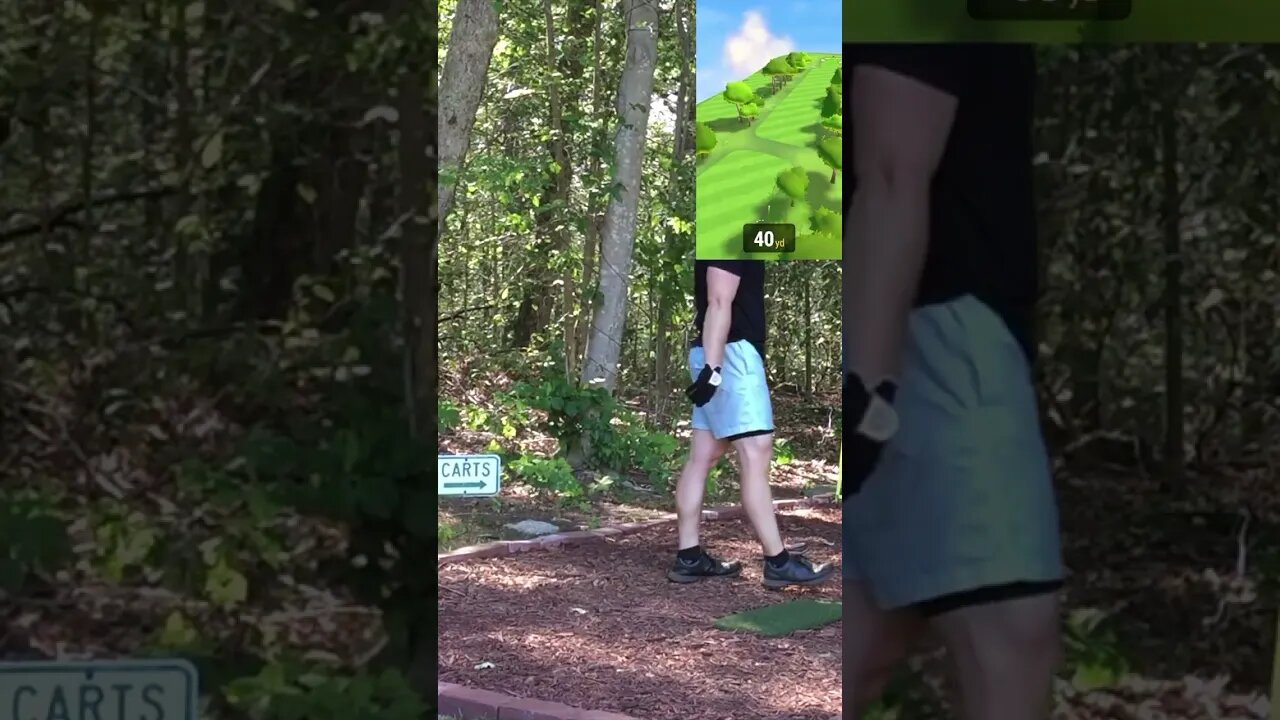 Quogue Field Club - Hole 9 #Shorts #Golf #GarminR10 #R10 #Golfing #Golfer #SimGolf #YoutubeShorts