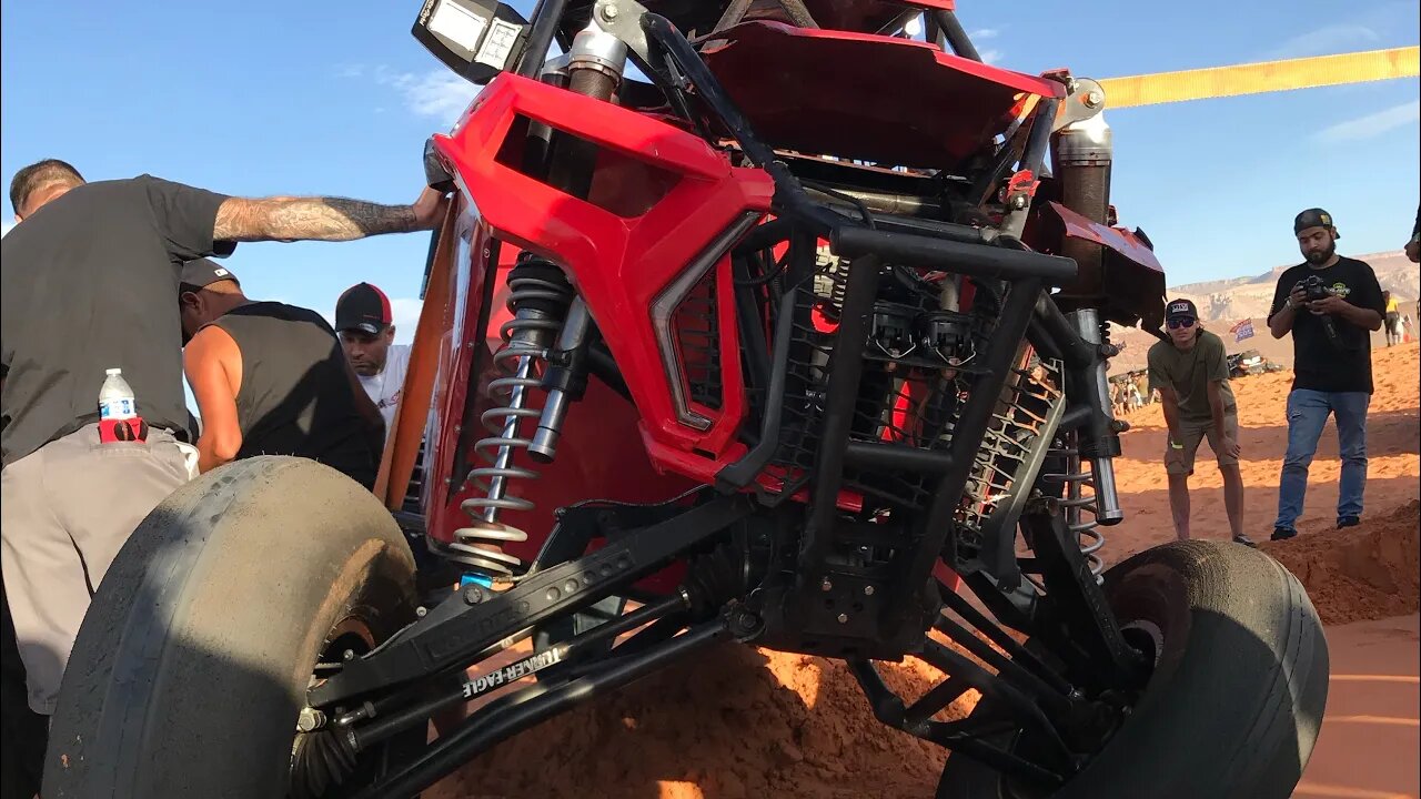 Insane Polaris RZR crash!!!! Al Macbeth @UTV Takeover Sand Hollow Utah! Huckfest 2020