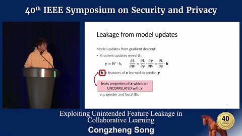 Exploiting Unintended Feature leakage in Collaborative Learning Congzheng Song