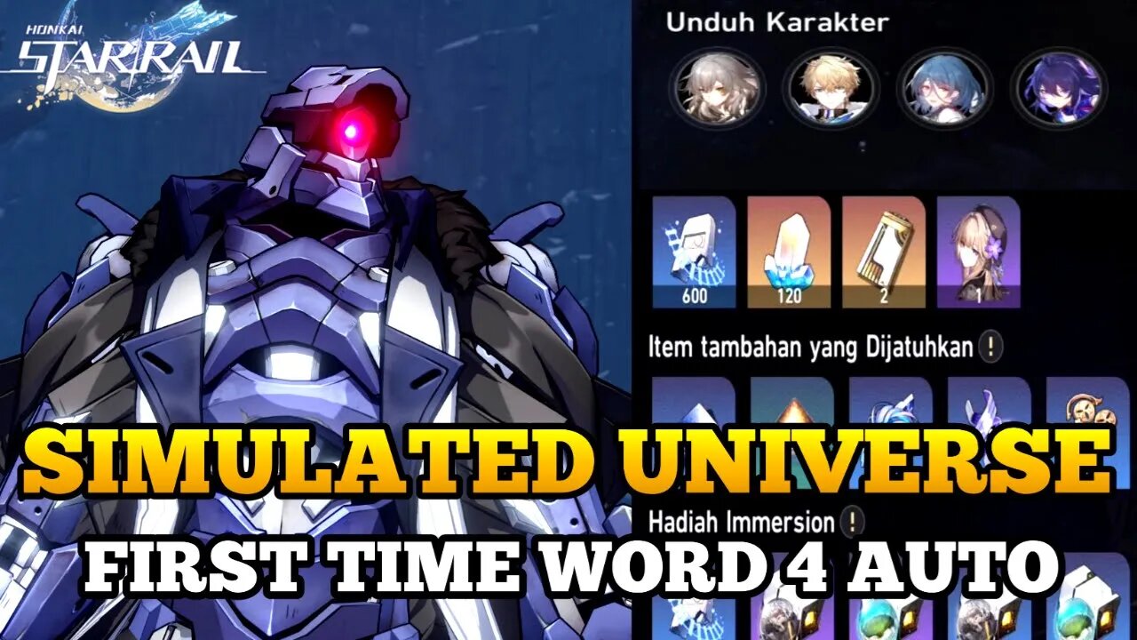 HONKAI STAR RAIL | F2P PERTAMA KALI SIMULATED UNIVERSE DUNIA 4 FULL AUTO | DEF TEAM EMANG OVER POWER