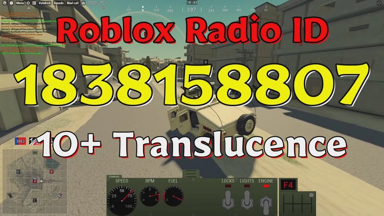 Translucence Roblox Radio Codes/IDs