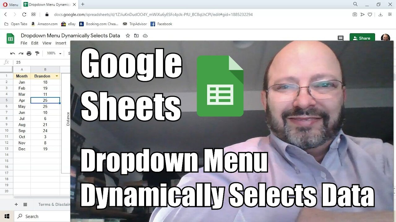 Dropdown Menu Dynamically Selects Data