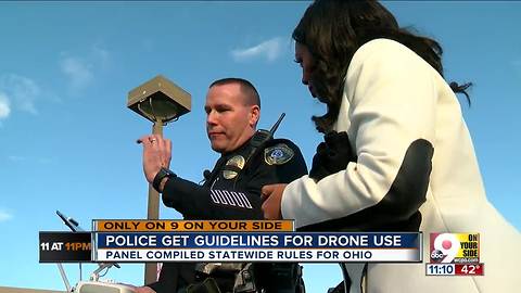 What are Ohio police allowed to do with drones?