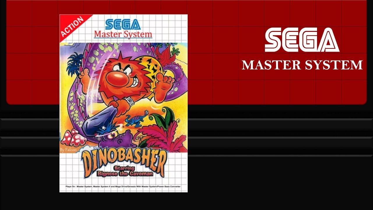 UNRELEASED PROTOTYPE: DinoBasher for Sega Master System - Playthrough / Gameplay Sample