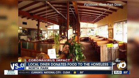 Local diner donates food to the homeless