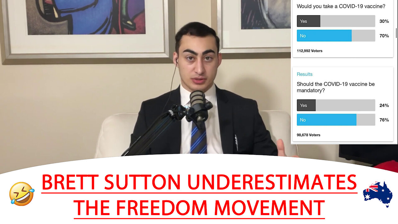 🔴 BRETT SUTTON UNDERESTIMATES THE FREEDOM MOVEMENT 🤣 🇦🇺