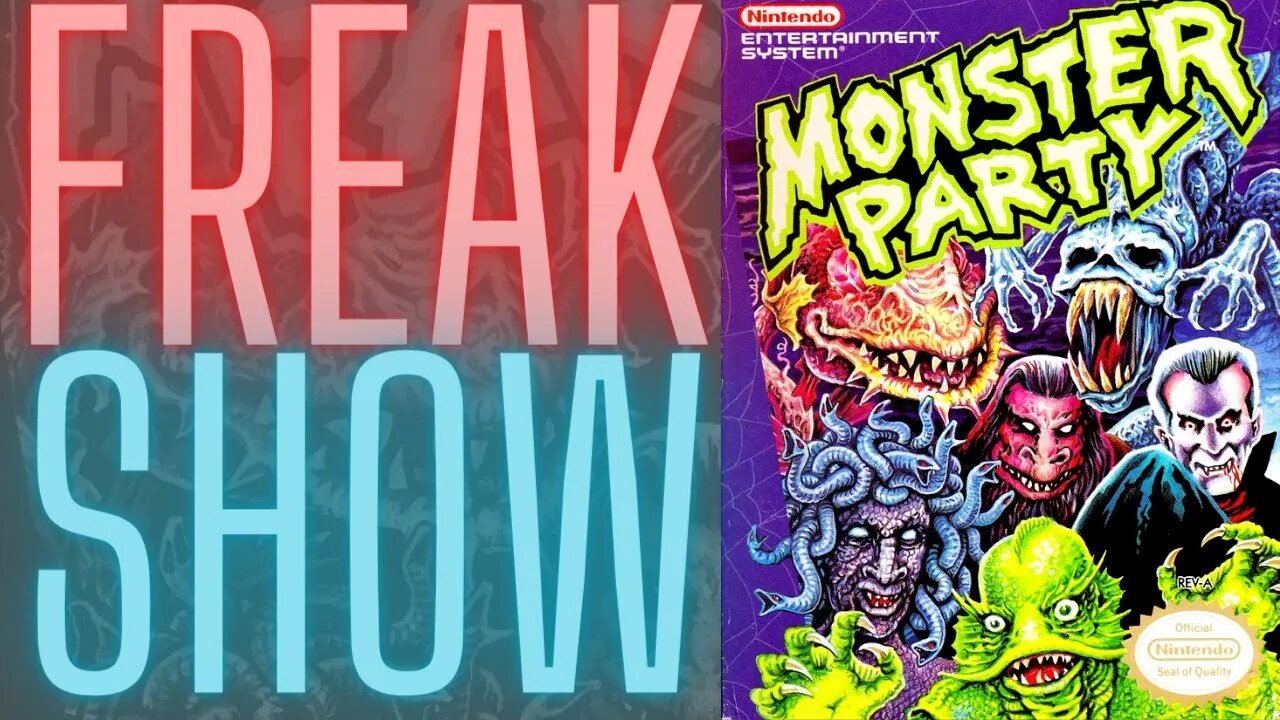 Monster Party (NES) Speedrun- EVERY ROUND & BOSS!! 👹