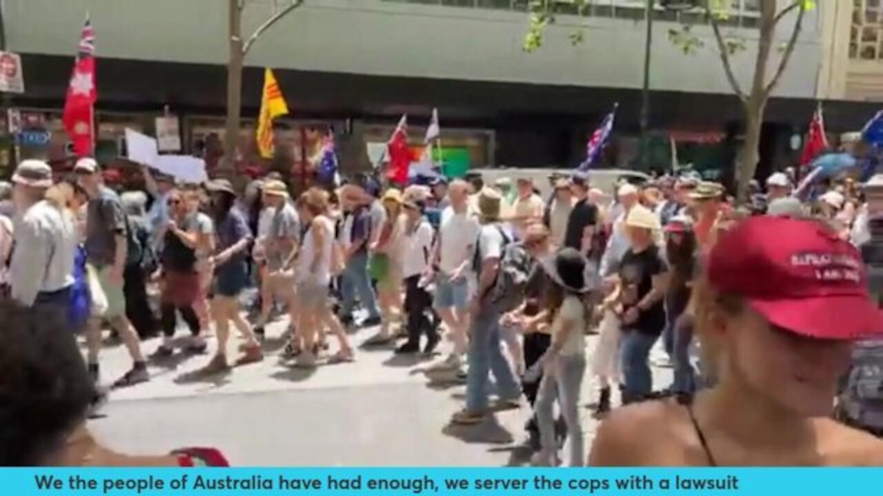 We the people of Australia have had enough, we server the cops with a lawsuit